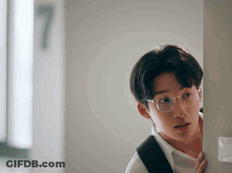 Young Man With Glasses And Backpack GIF