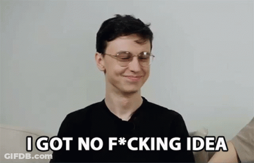 Young Man With Glasses Saying I Got No F*cking Idea GIF