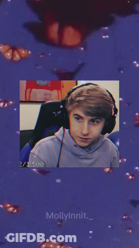 Young Man With Headphones And Hollister Shirt GIF