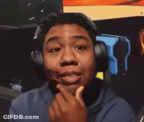 Young Man With Headphones Making Funny Face GIF