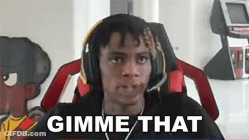 Young Man With Headphones Saying Gimme That GIF