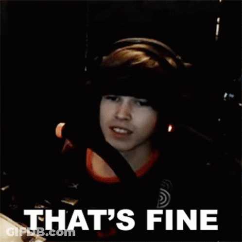 Young Man With Headphones Saying Its Fine GIF