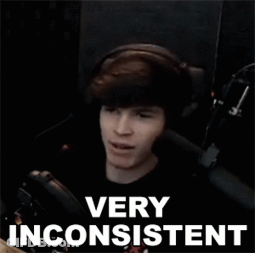 Young Man With Headphones Says Very Inconsistent GIF
