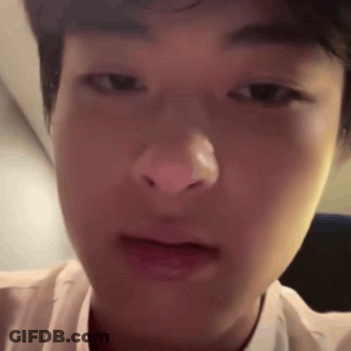 Young Man With Mouth Open And Nose Visible GIF