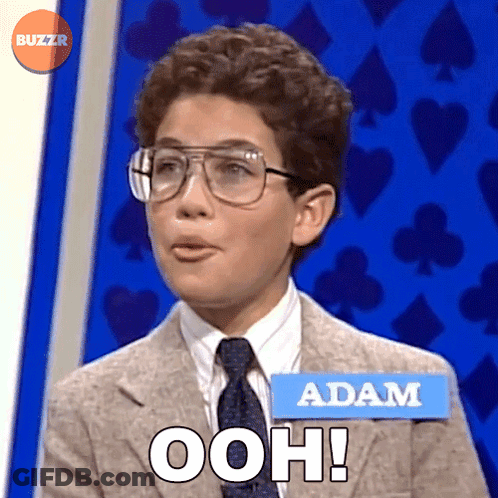 Young Man With Name Tag Adam Ooh GIF