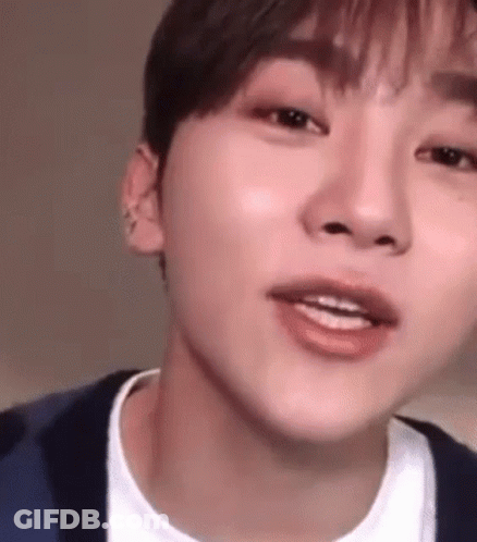 Young Man With Open Mouth GIF