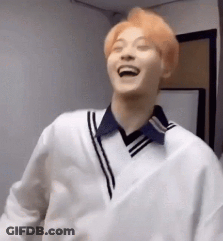 Young Man With Orange Hair Laughing GIF