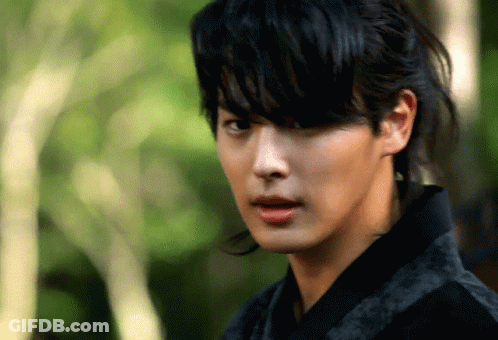 Young Man With Ponytail GIF