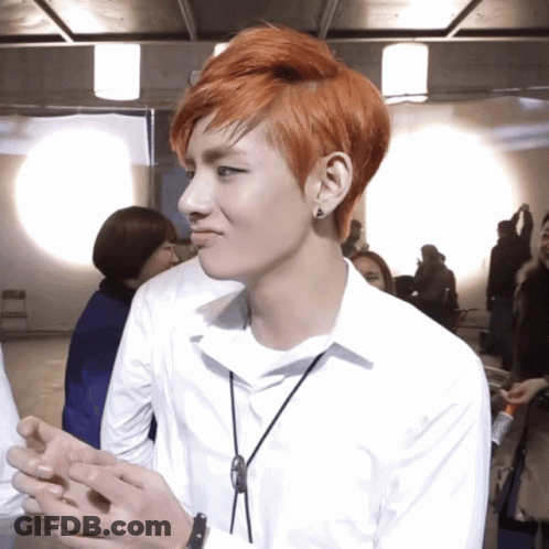 Young Man With Red Hair In White Shirt GIF