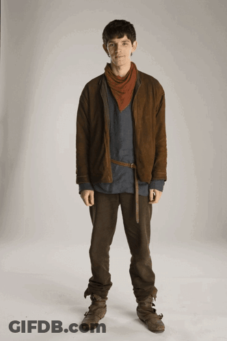 Young Man With Scarf GIF