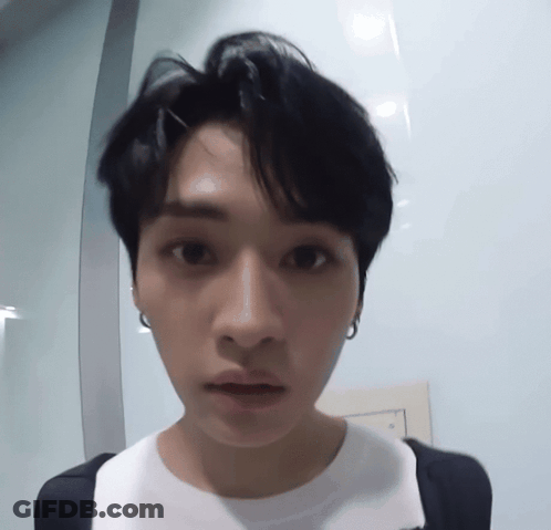 Young Man With Serious Look GIF