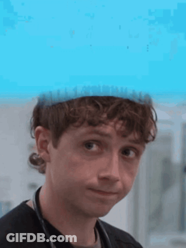 Young Man With Stethoscope And Blue Hat GIF