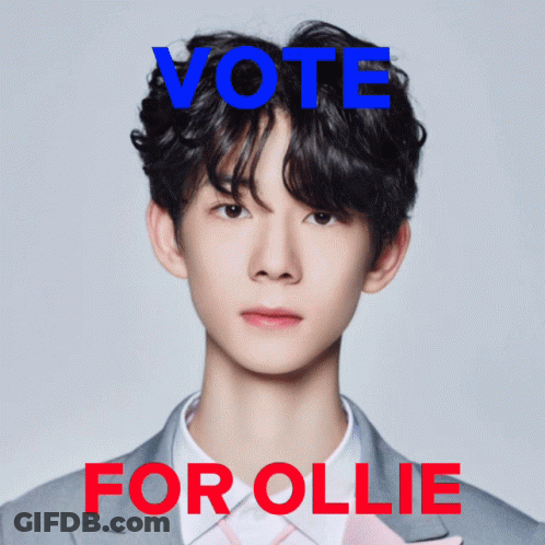 Young Man With Vote For Ollie GIF