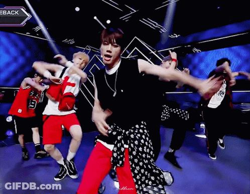 Young Men Dancing On Stage GIF