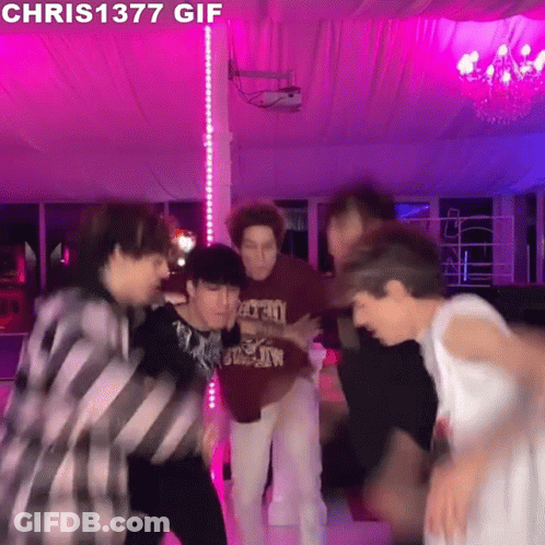 Young Men Dancing Together GIF