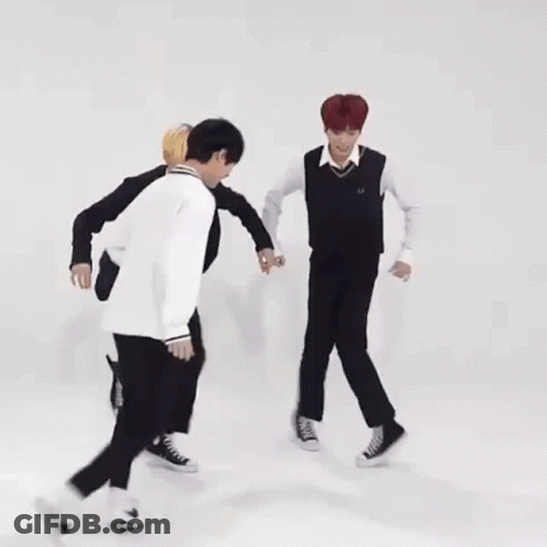 Young Men Dancing Together GIF