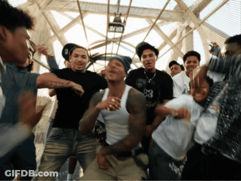 Young Men Dancing With 83 Shirt GIF