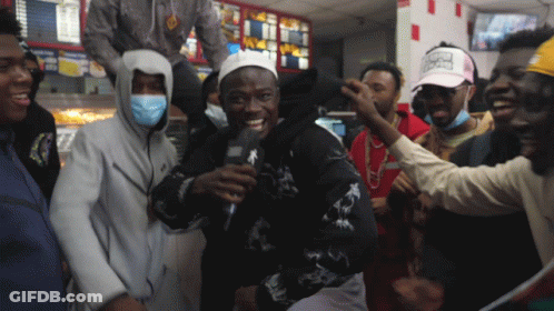 Young Men In White Hat With Chicago GIF
