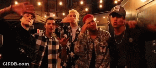 Young Men Making Funny Faces GIF