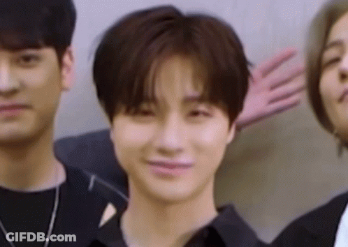 Young Men Posing For Picture With Funny Face GIF