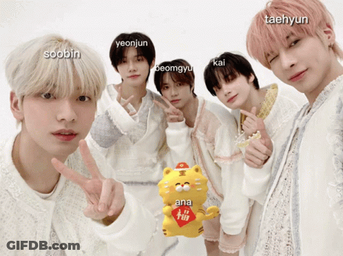 Young Men Posing One Holding Stuffed Animal Ana GIF