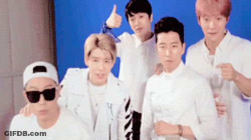 Young Men Posing Thumbs Up Sunglasses GIF