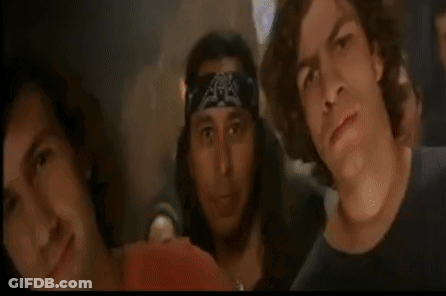 Young Men Posing With Bandana GIF