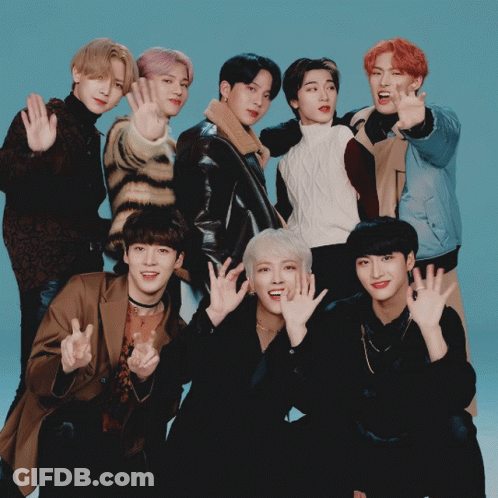Young Men Posing With Hands Up GIF