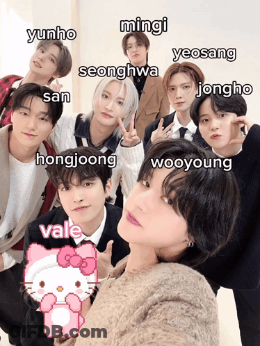 Young Men Posing With Names GIF