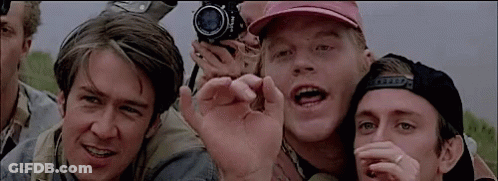 Young Men Posing With Nikon Camera GIF