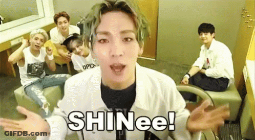 Young Men Sitting On Couch Saying Shinee GIF