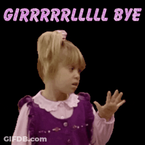 Young Michelle Tanner Girl Bye Bye GIF