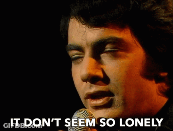 Young Neil Diamond Sweet Caroline GIF