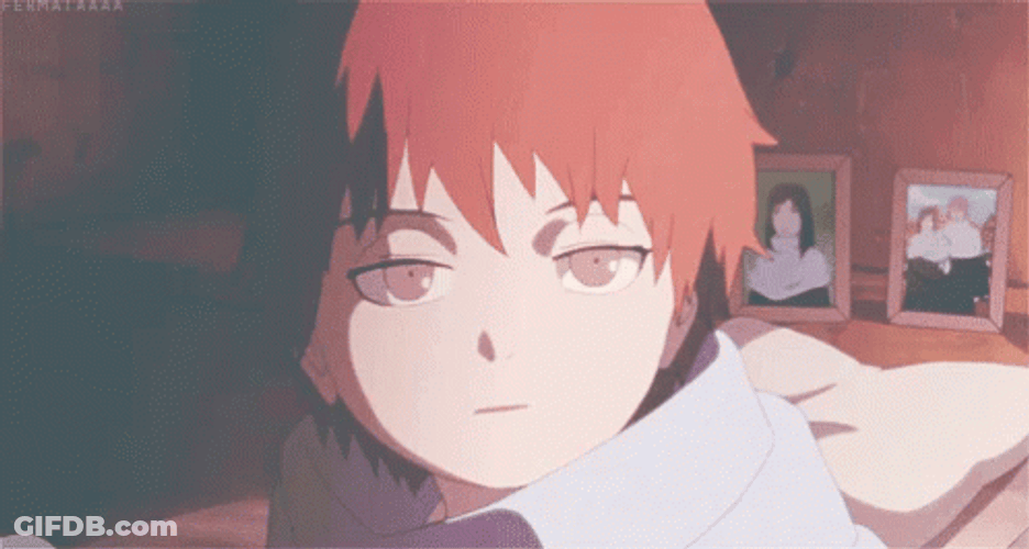 Young Sasori Bedroom Blinking Naruto GIF