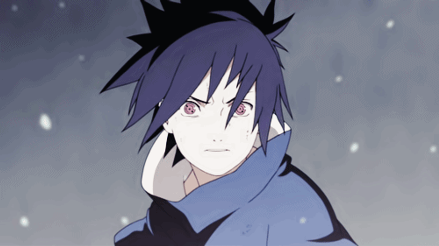 Young Sasuke With Sharingan GIF