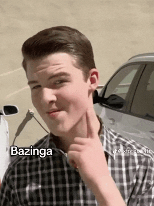 Young Sheldon Bazinga Meme GIF