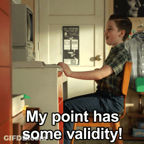 Young Sheldon My Point Is Valid GIF