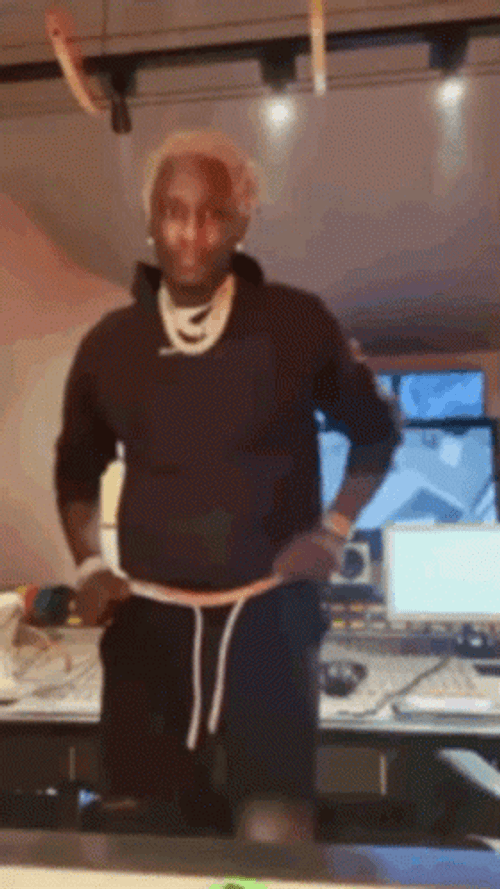 Young Thug Showing Dance Move GIF