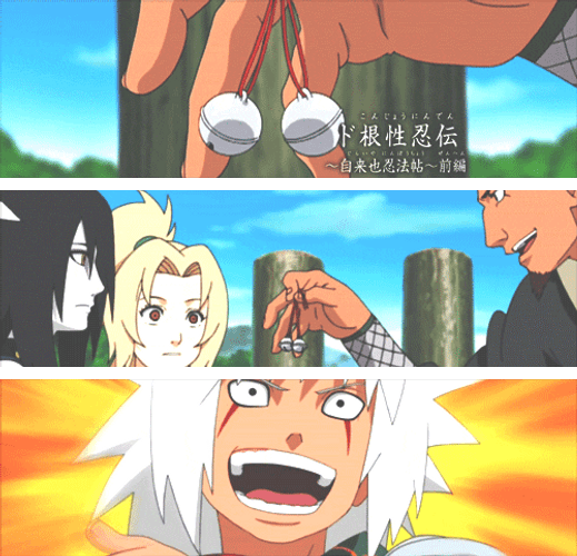 Young Tsunade With Her Friends GIF