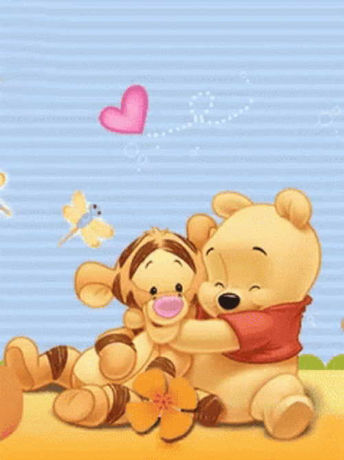 Young Winnie The Pooh And Tigger GIF