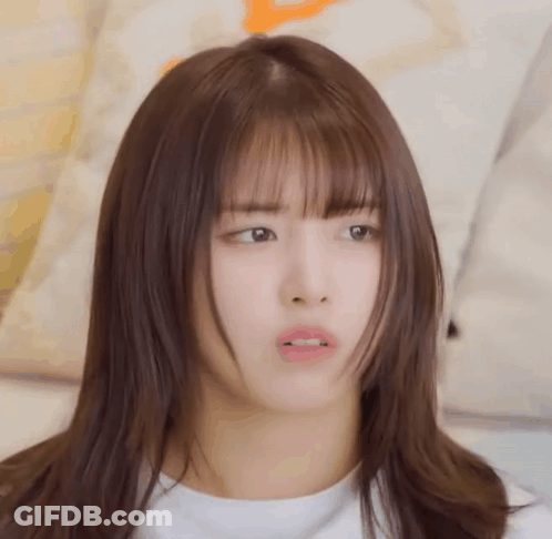 Young Woman Making Funny Face GIF