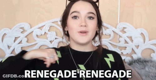 Young Woman Saying Renegade GIF