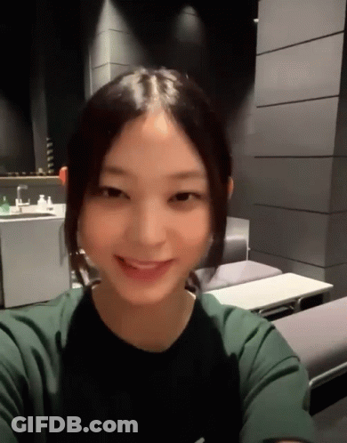 Young Woman Smiling In Green Shirt GIF