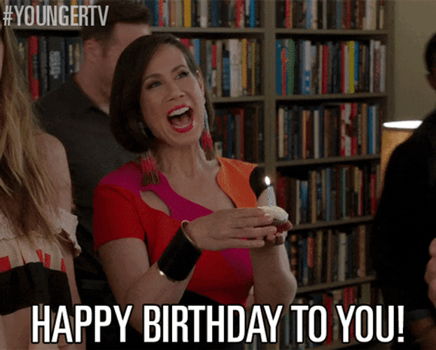 Younger Diana Trout Happy Birthday Lady GIF