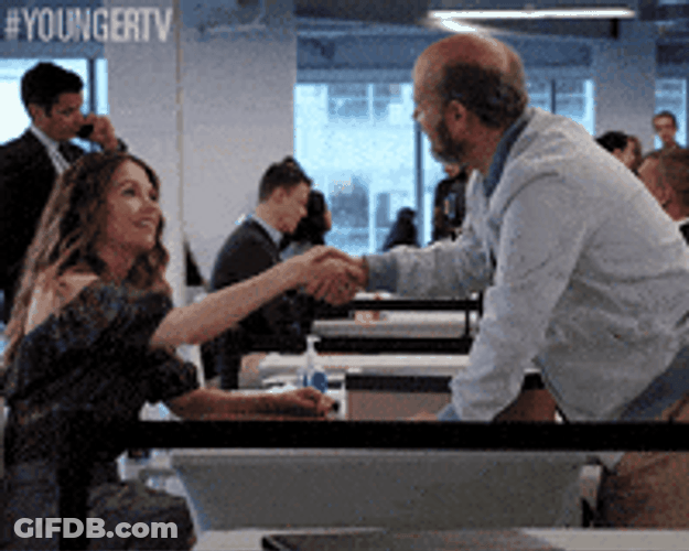 Younger Show Strong Handshake GIF