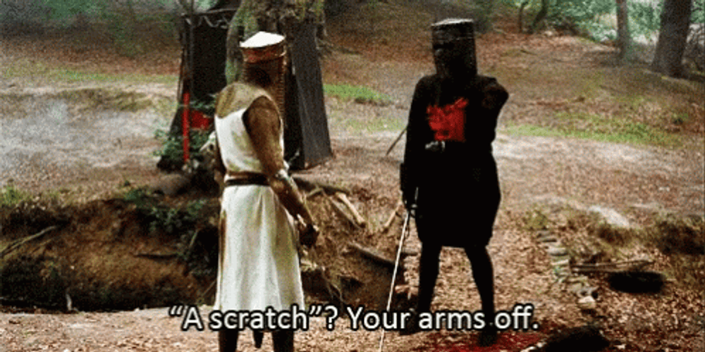 Your Arms Off Monty Python Run Away GIF
