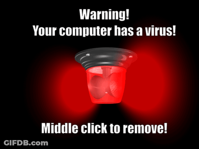 Your Computer Has A Virus Warning Alert GIF