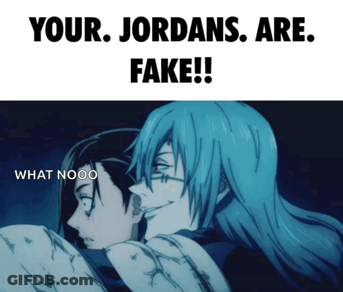 Your Jordans Are Fake Meme GIF