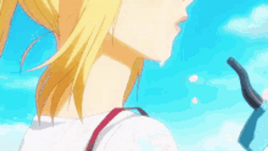 Your Lie In April Emotional Kaori Playing Instrument GIF