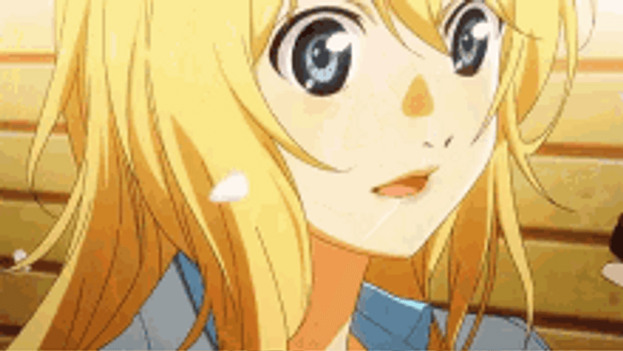 Your Lie In April Kaori Biting Food GIF